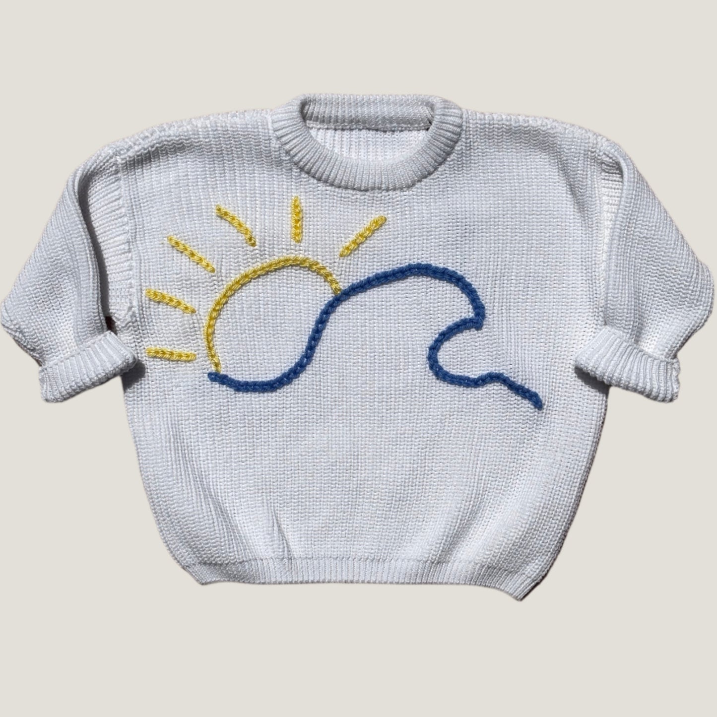 sun + wave knit sweater | 12-18m
