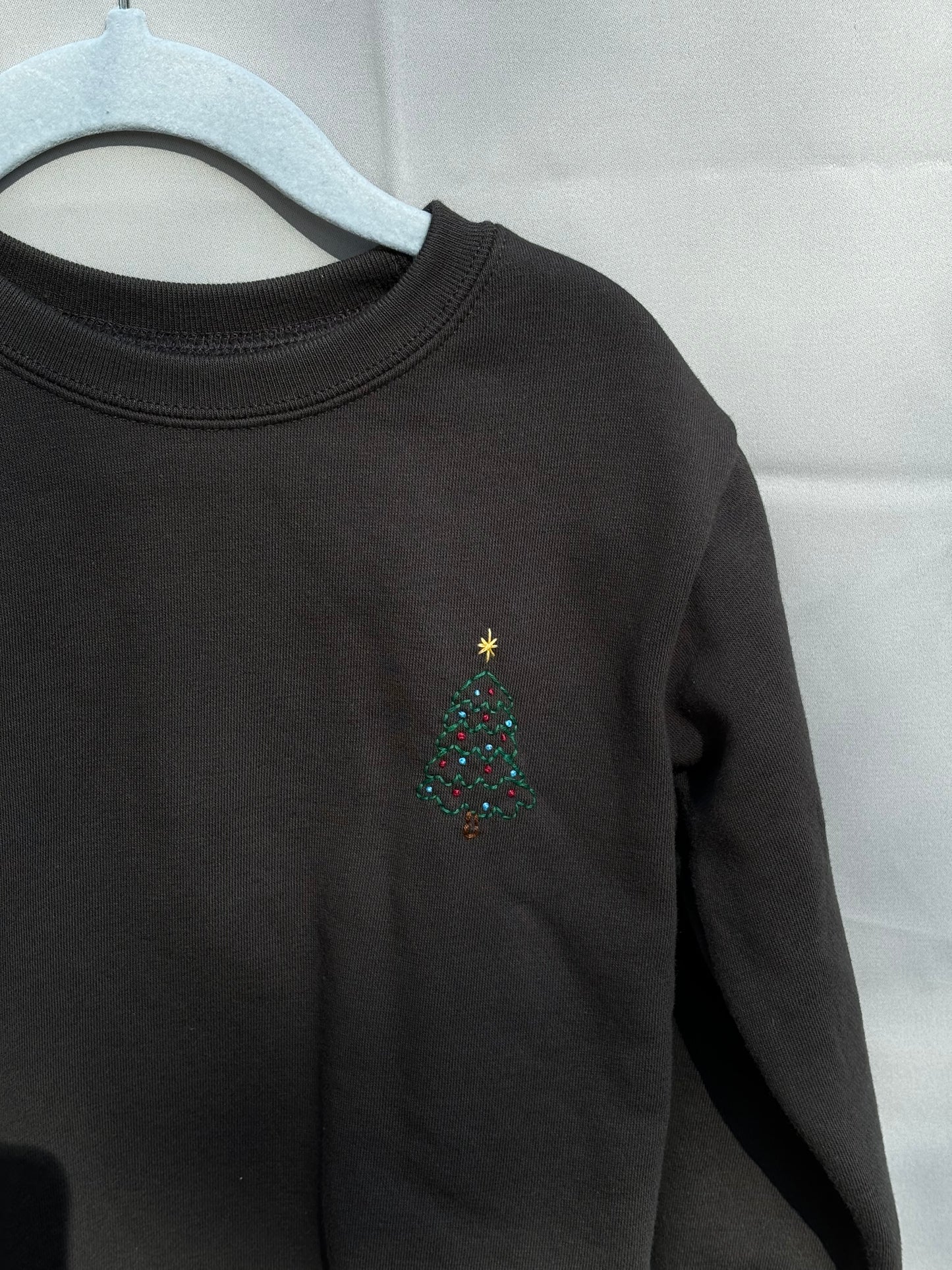oh christmas tree graphite pullover
