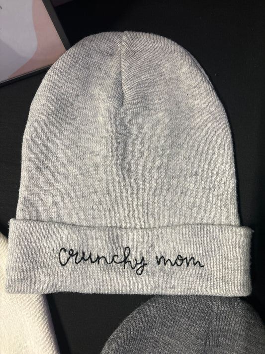 crunchy mom beanie