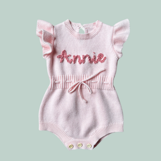 girly pink romper