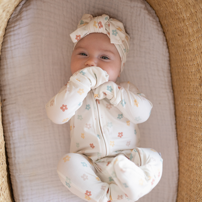 Sunlit Daisy | Bamboo 2-Way Convertible Zip Romper