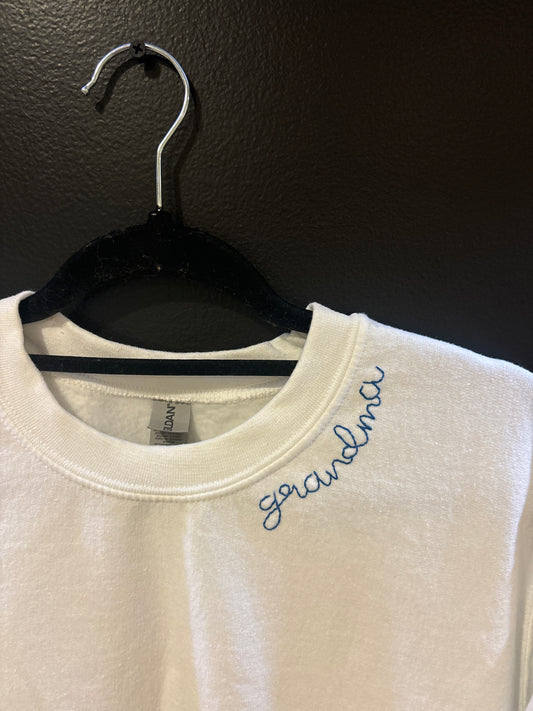 red heart grandma pullover