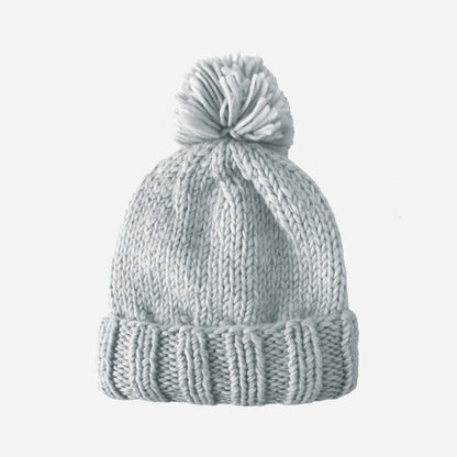 Classic Pom Hat Bowie Grey Winter Baby Kid Beanie Holiday