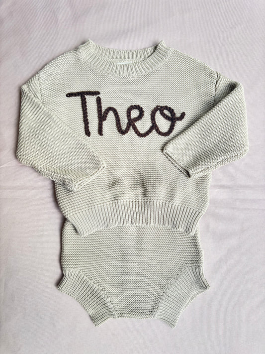heirloom baby knit sweater bundle / coming home outfit / newborn baby announcement / birth announcement outfit