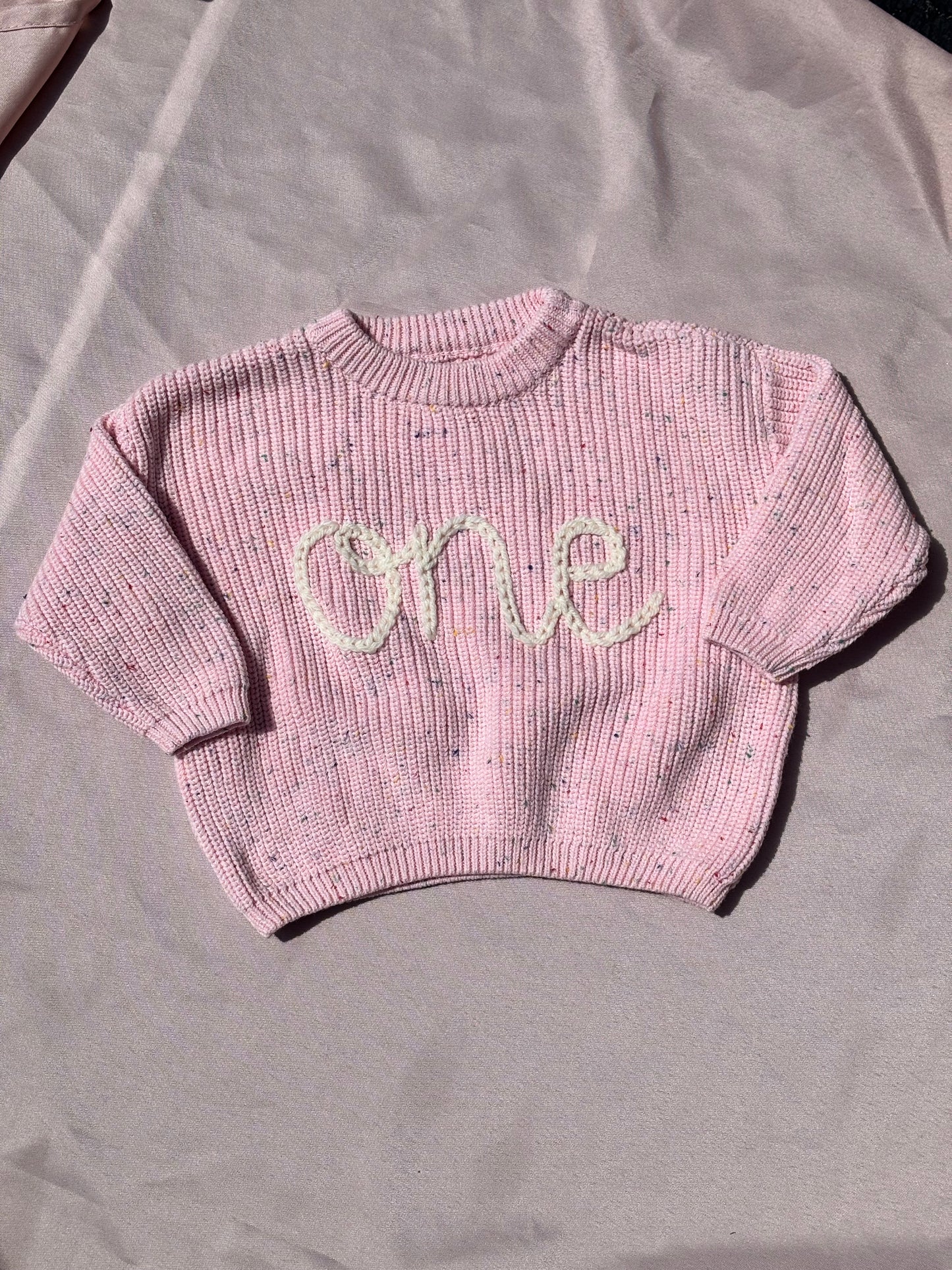 first birthday knit sweater | 9-12m