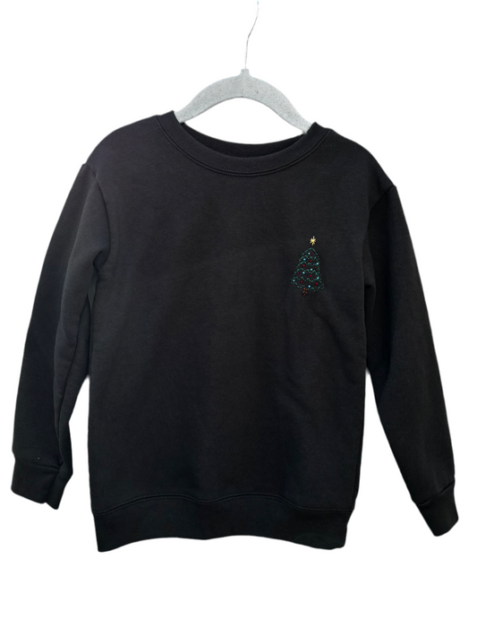oh christmas tree graphite pullover