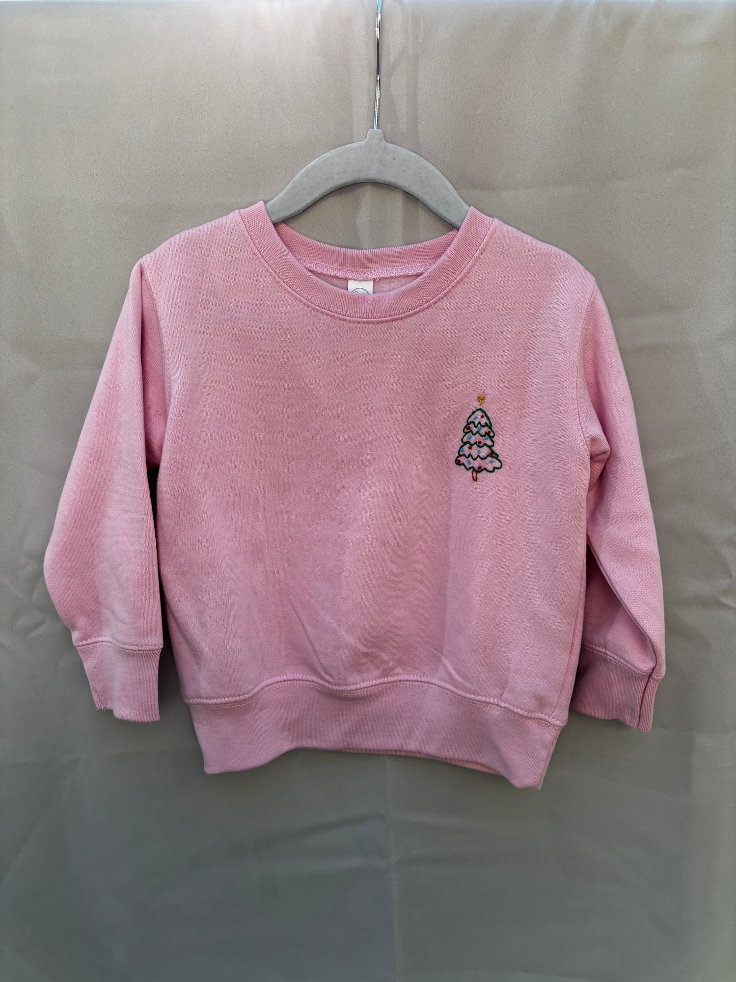 oh christmas tree pink pullover