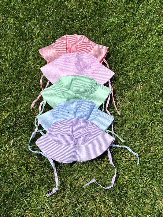 gingham sun hats