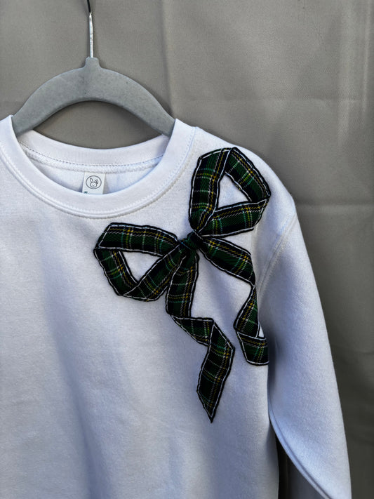 multi color bow pullover