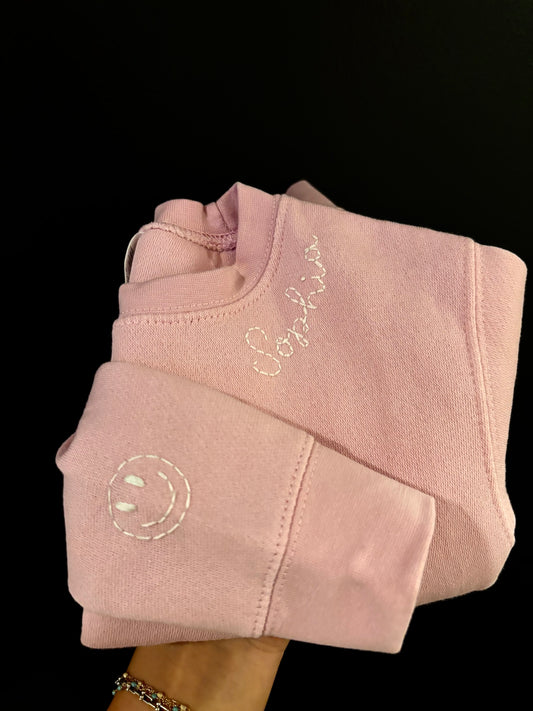 personalized fleece pullover