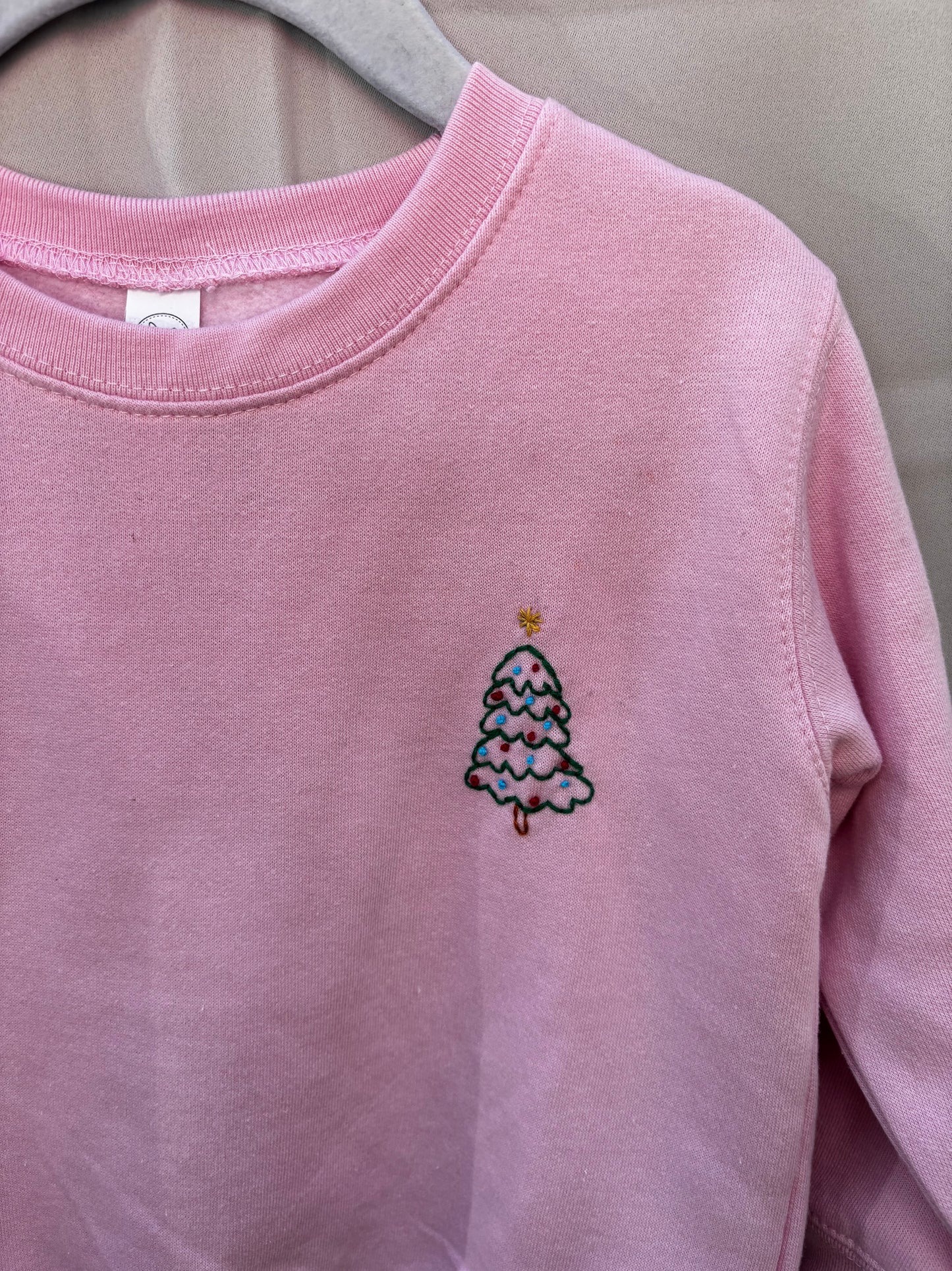 oh christmas tree pink pullover