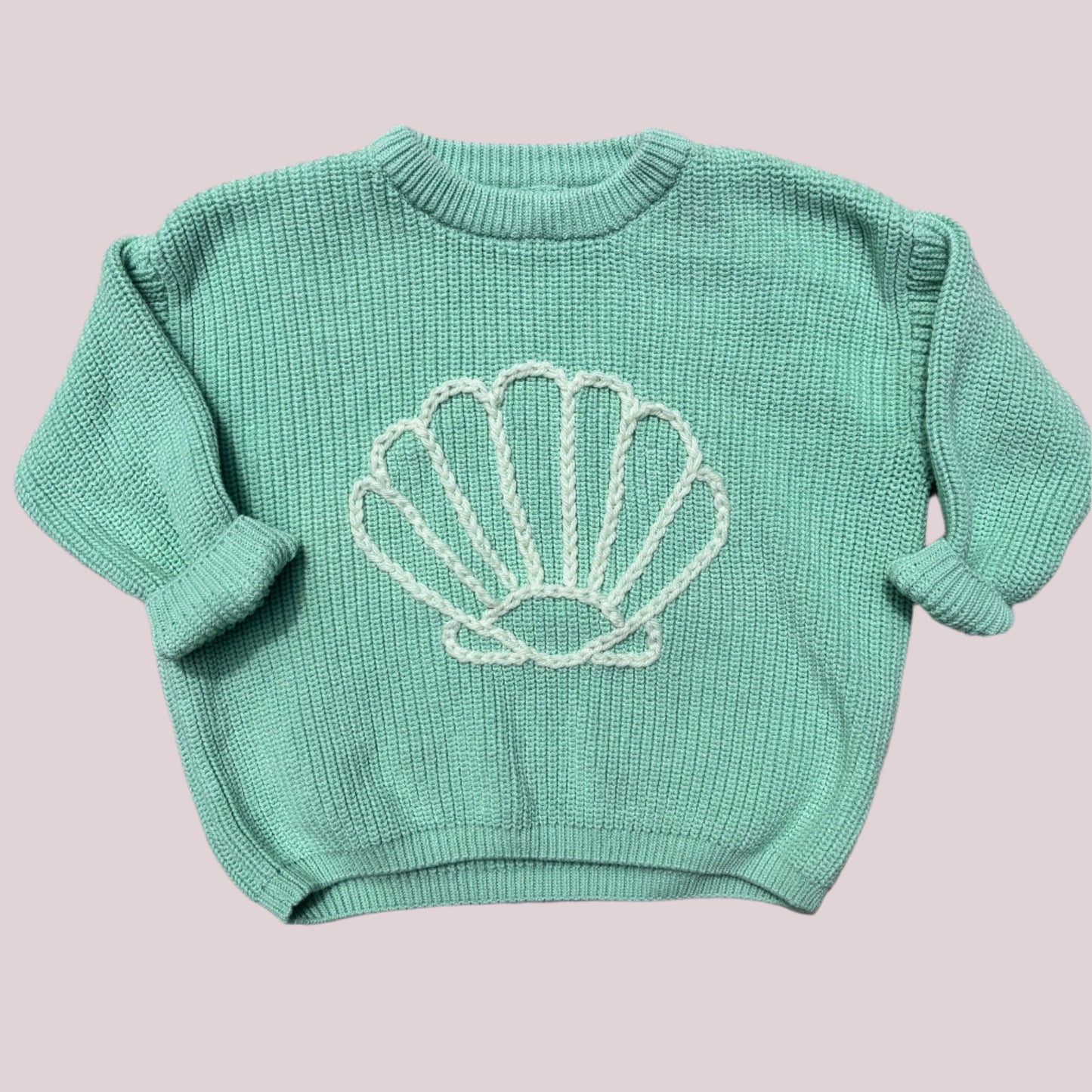 seashell knit sweater | size 2T @LL