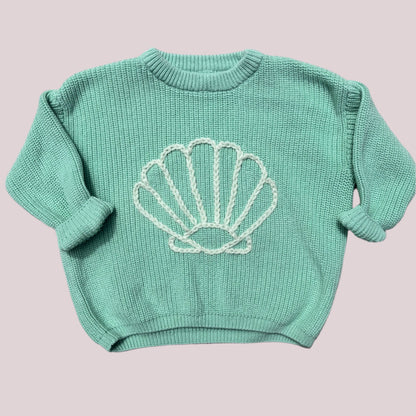 seashell knit sweater | size 2T @LL