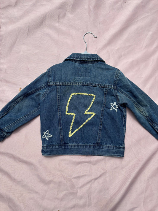 denim bolt + stars jacket | 3t