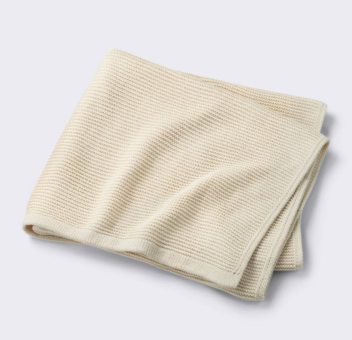 baby hand embroidered knit blanket