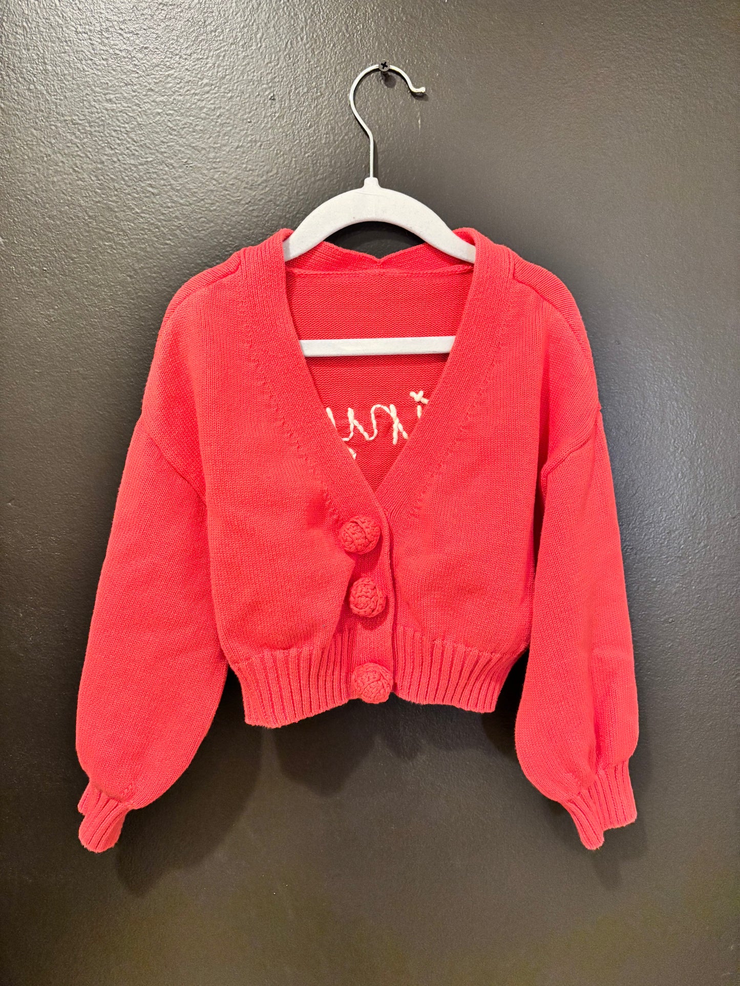 tiny dancer rosette girls cardigan sweater @LL