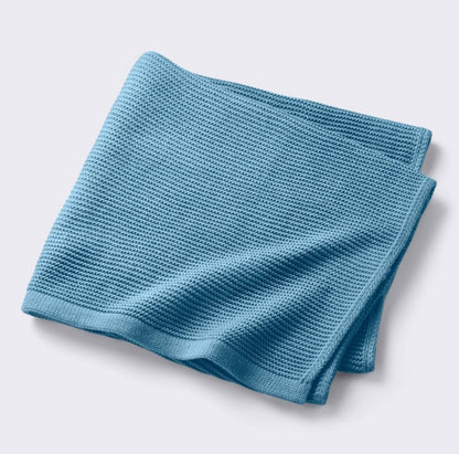 baby hand embroidered knit blanket