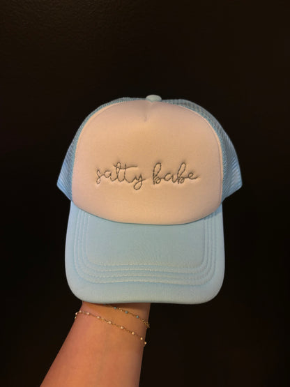 salty babe trucker hat