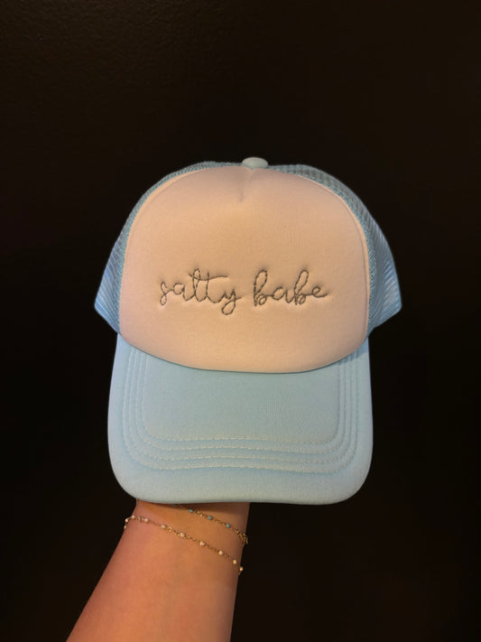 salty babe trucker hat