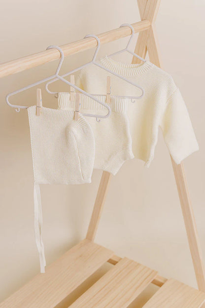 heirloom baby knit sweater bundle / coming home outfit / newborn baby announcement / birth announcement outfit