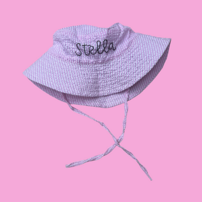 gingham sun hats