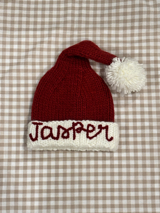 Nicholas Santa Hat | Hand Knit Kids & Baby Christmas Holiday