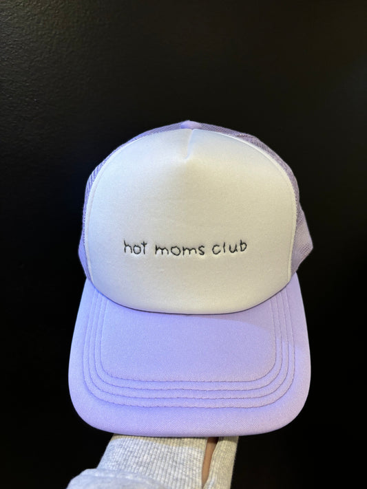 hot moms club trucker hat | lavender