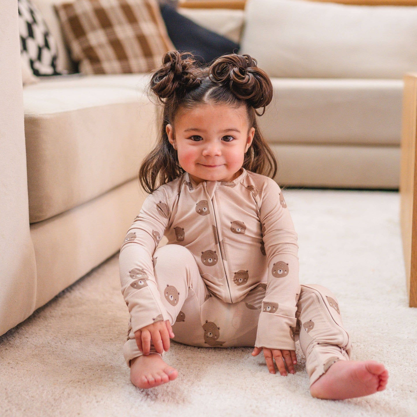 Bamboo 2-Way Convertible Zip Romper - Teddy | Unisex (0-24m)